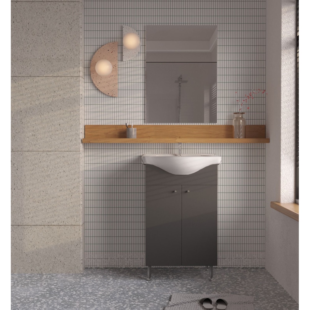 Set mobilier baie SANITOP Joy, 60 cm, gri