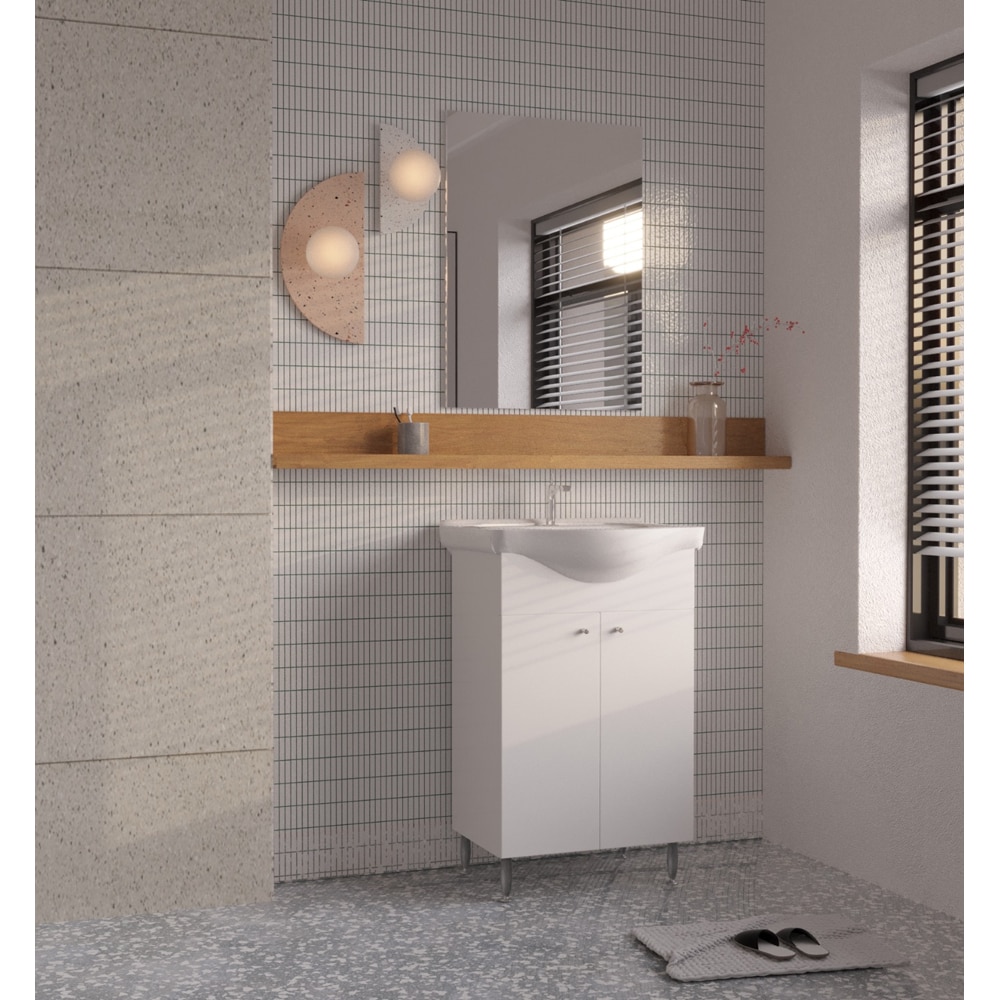 Set mobilier baie SANITOP Joy, 60 cm, alb56 x 30.5 x 78 cm, alb