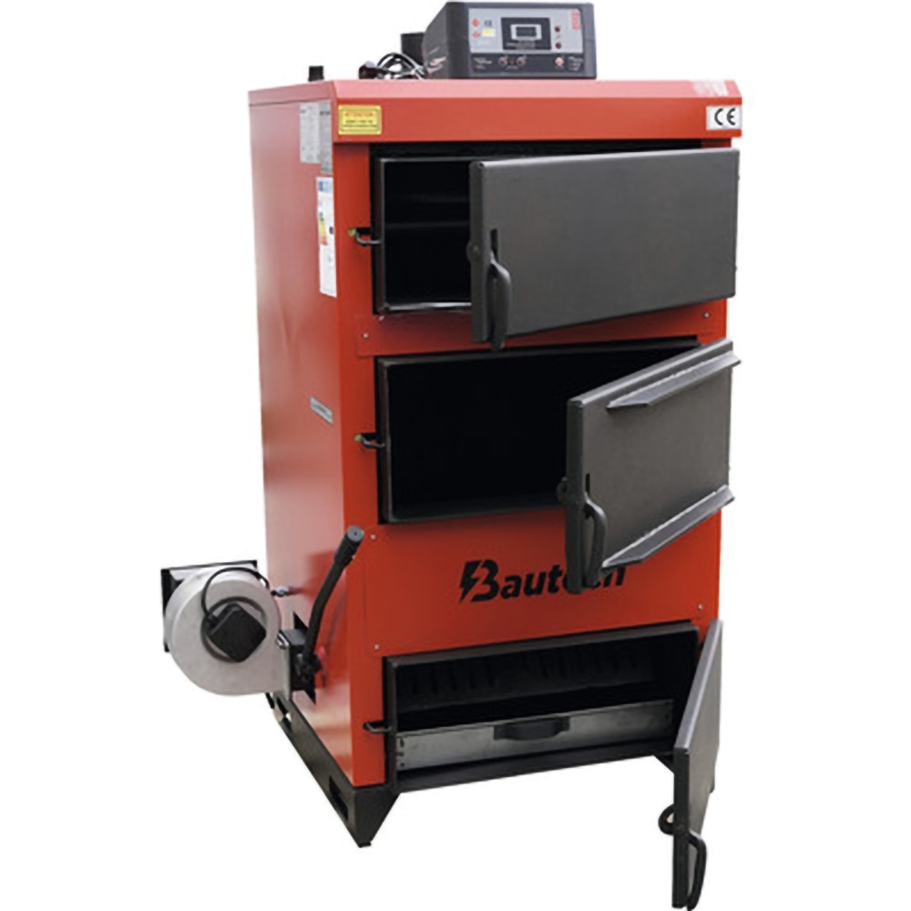 Cazan pe combustibil solid BAUTECH EKB/3G, 41 kW, 86 x 73 x 150 cm