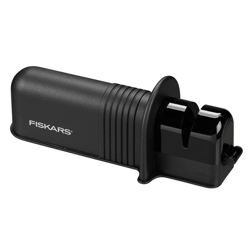 Dispozitiv pentru ascutit topoare si cutite FISKARS Solid, plastic, negru