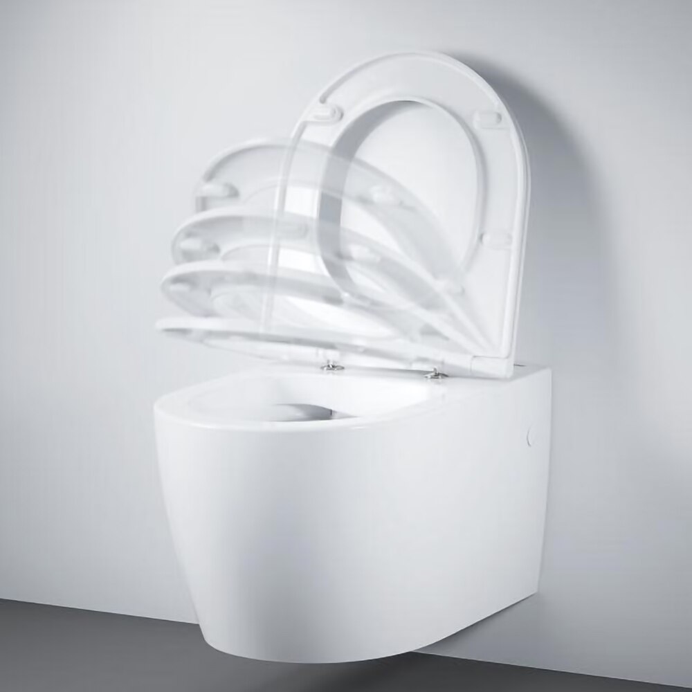 Vas WC suspendat GROHE Start Round 103848SH00, ceramica, 36.4 x 54.3 x 41 cm, capac SoftClose, alb