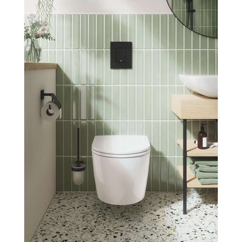 Vas WC suspendat GROHE Start Round 103848SH00, ceramica, 36.4 x 54.3 x 41 cm, capac SoftClose, alb