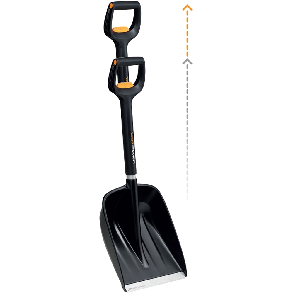 Lopata telescopica pentru masina FISKARS X.Series, 79.5 - 98.7cm, negru-portocaliu