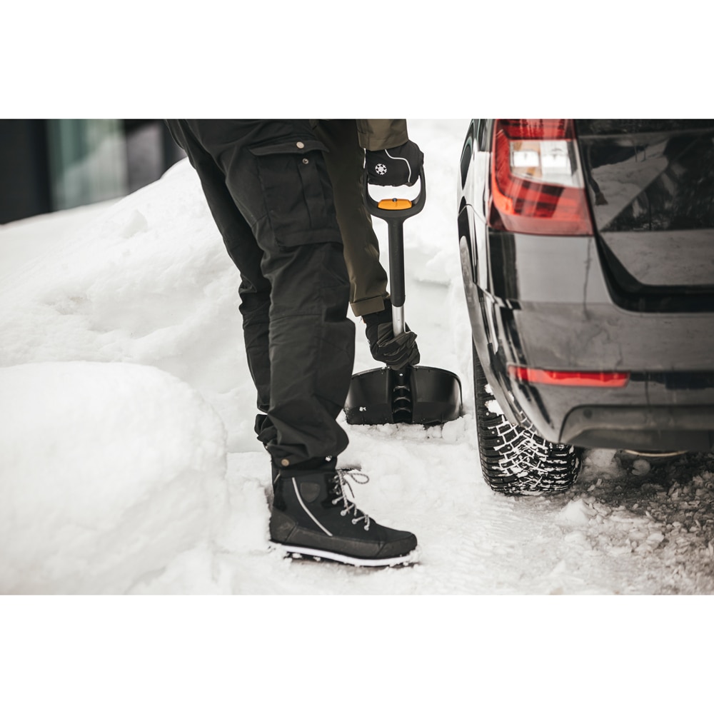 Lopata telescopica pentru masina FISKARS X.Series, 79.5 - 98.7cm, negru-portocaliu