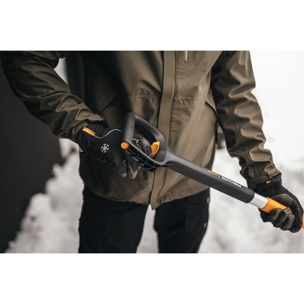 Lopata telescopica pentru masina FISKARS X.Series, 79.5 - 98.7cm, negru-portocaliu