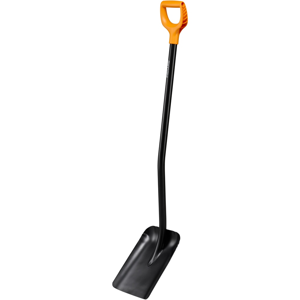 Lopata FISKARS Solid, maner tip D, metal, negru