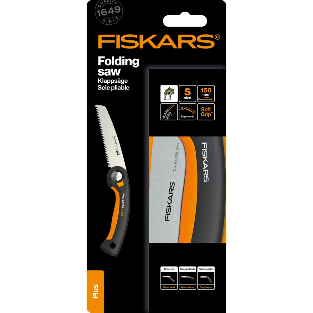 Fierastrau retractabil FISKARS Plus SW68, otel, negru