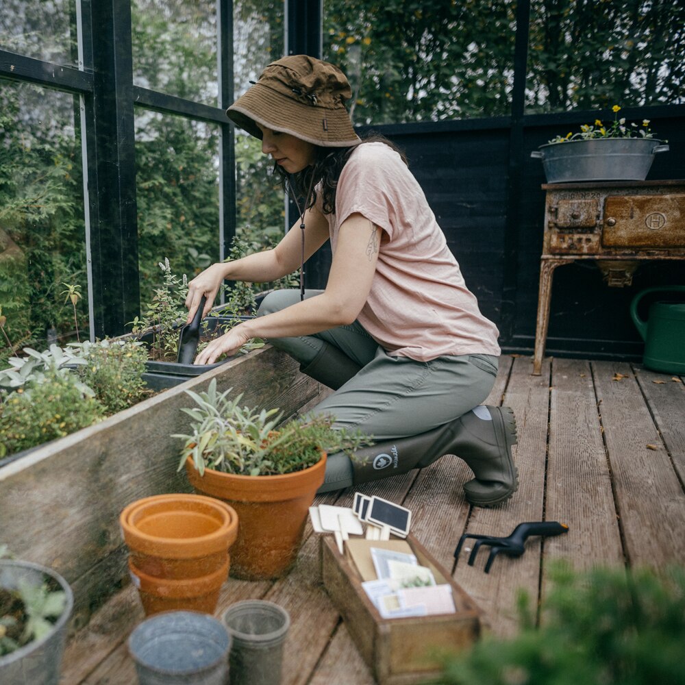 Plantator FISKARS Solid, plastic, negru