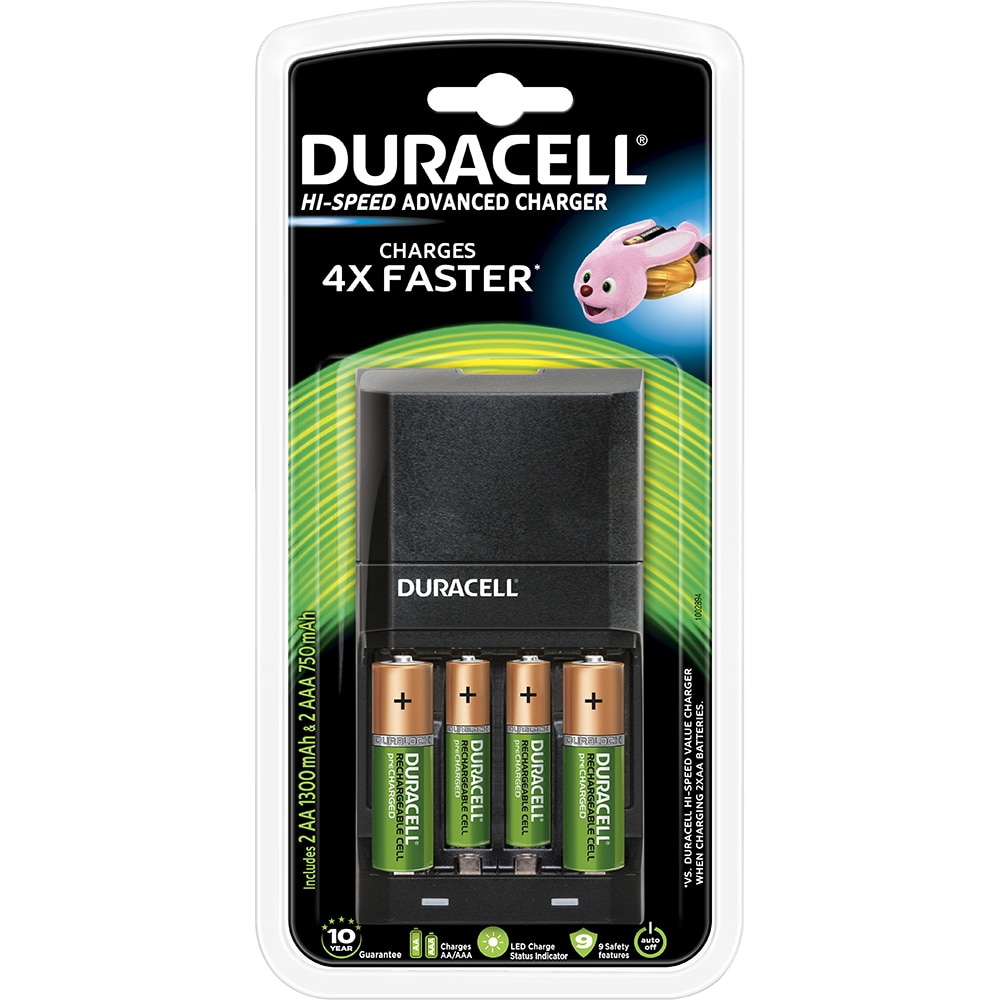 Incarcator DURACELL CEF27, 2 acumulatori AA, 2 acumulatori AAA, negru