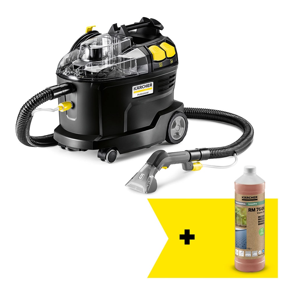 Aspirator cu spalare KARCHER Puzzi 8/1 Go Further 1.100-249.0, 7l, 1200W, negru