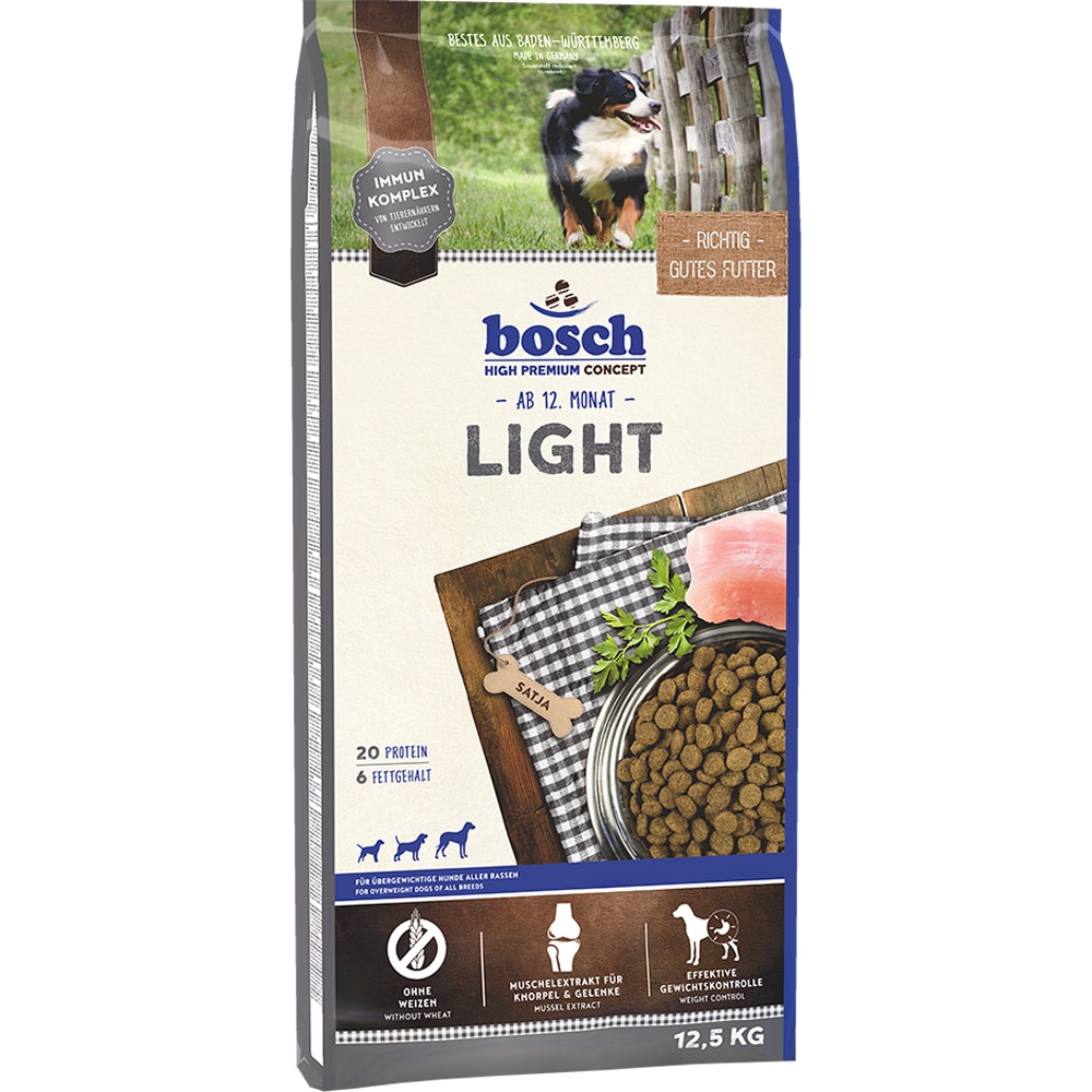 Hrana uscata pentru caini BOSCH-TIERNAHRUNG Light, Adult, Pasare, 12.5 kg