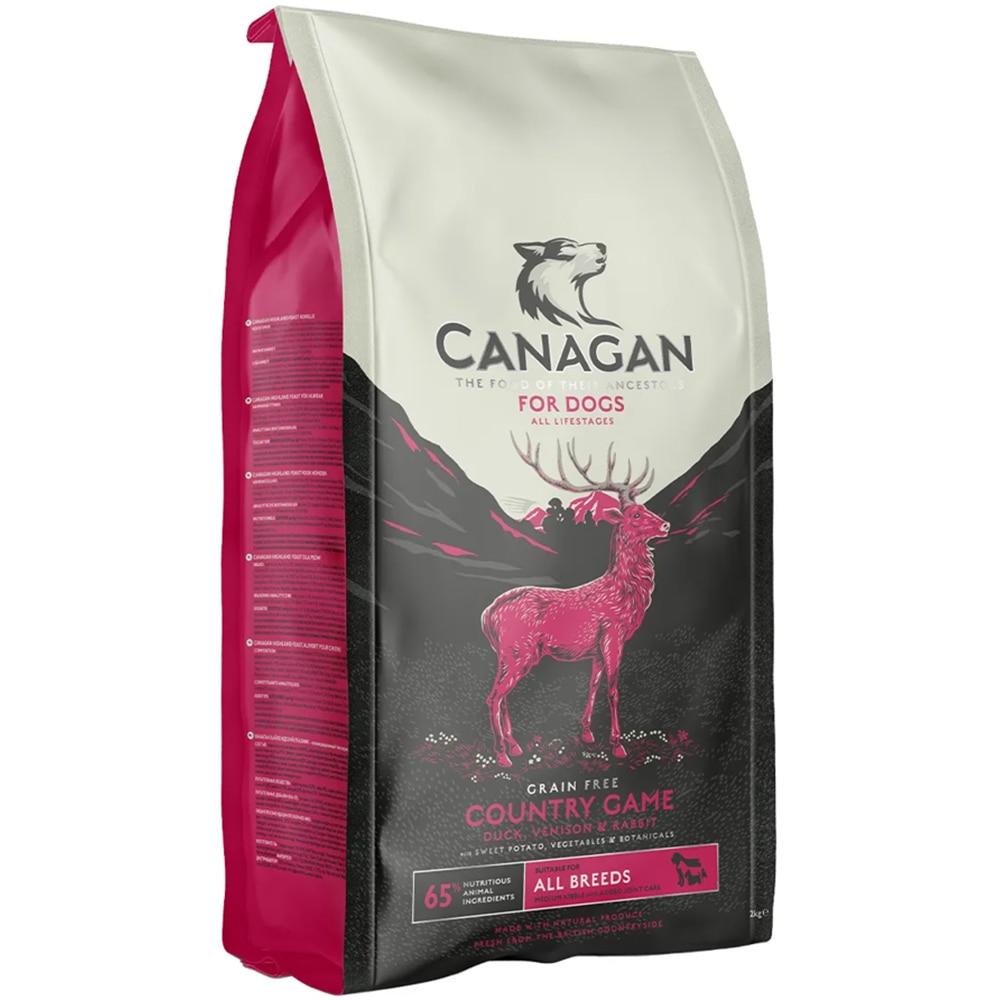 Hrana uscata pentru caini CANAGAN Grain Free, Adult, Vanat, 12 kg