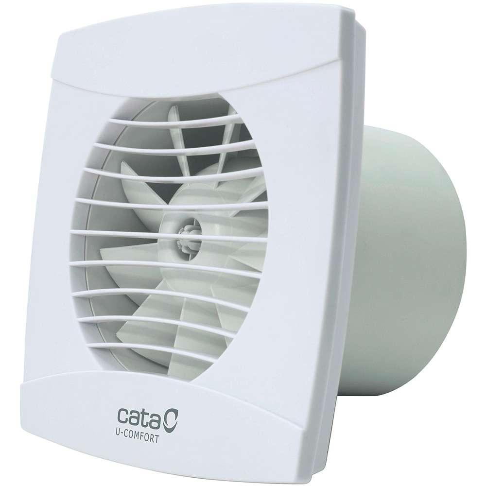 Ventilator baie cu timer CATA UC-10, 8 W, 98 mm, clapeta antiretur, alb