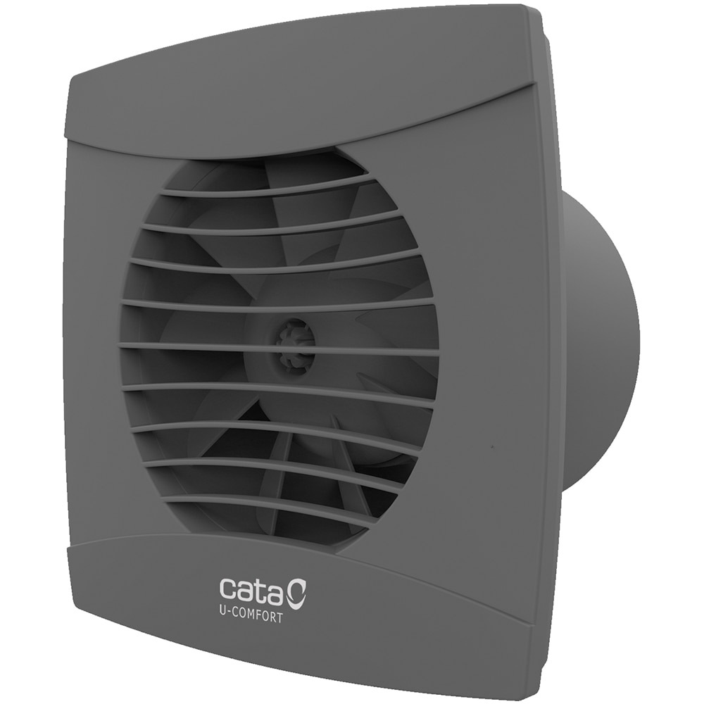 Ventilator baie cu timer CATA UC-10, 8 W, 98 mm, clapeta antiretur, argintiu