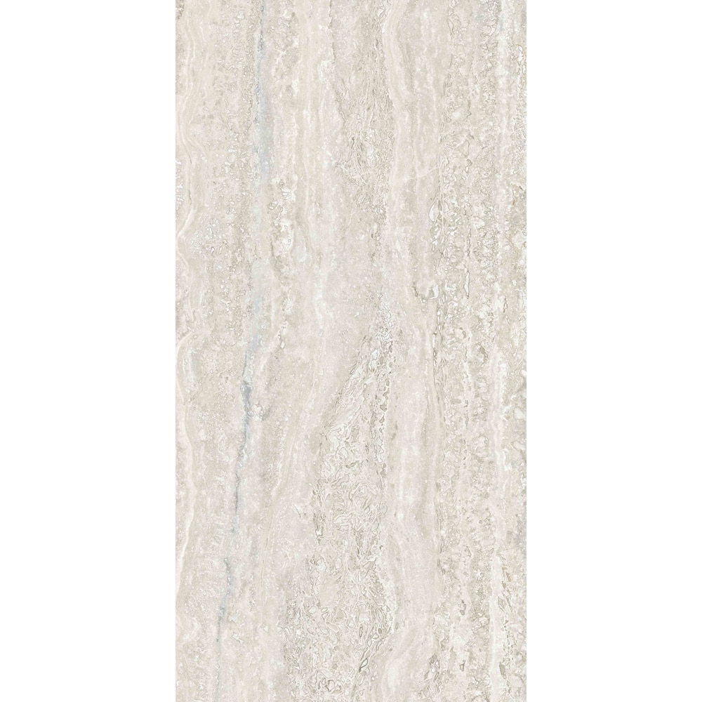 Gresie interior/exterior Travertin, gri deschis, portelanata, 60 x 120 cm, 1.44 mp/cutie, PEI 4