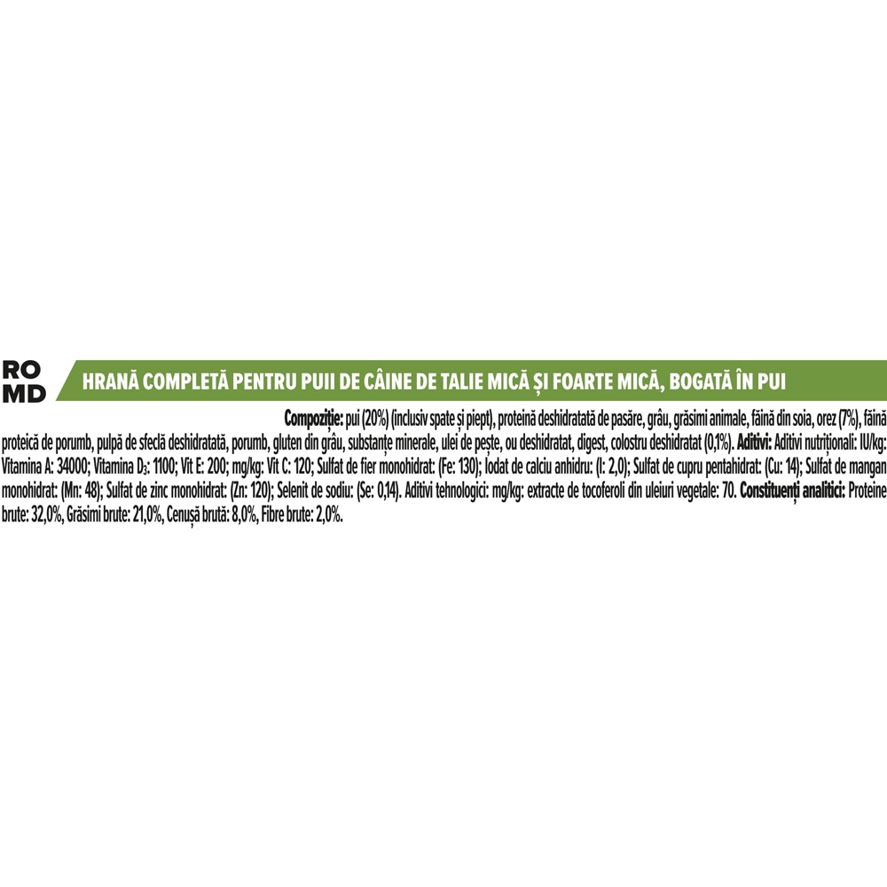 Hrana uscata pentru caini PURINA PRO PLAN Healthy Start, Junior, Pui, 3 kg