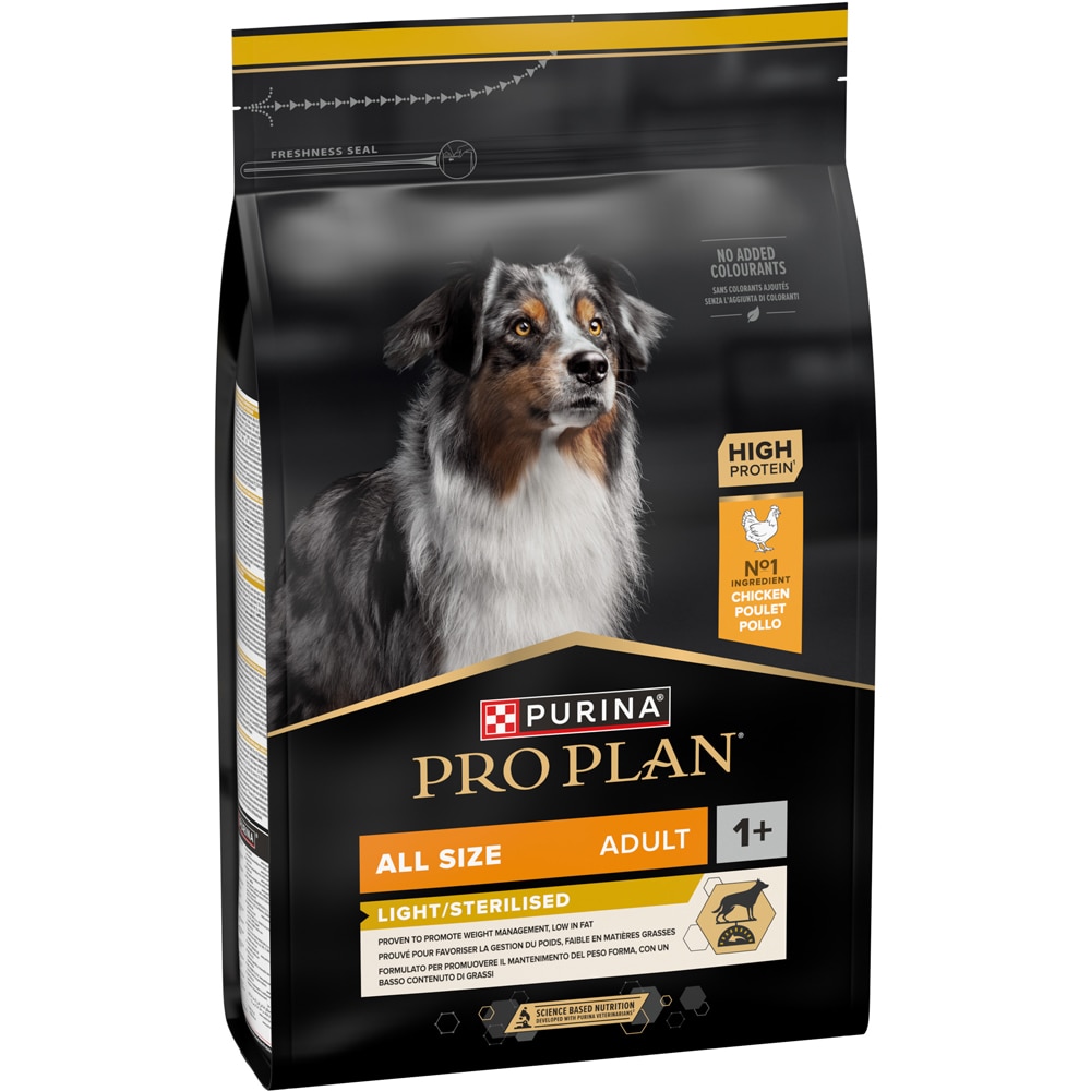 Hrana uscata pentru caini PURINA PRO PLAN Sterilised, Adult, Pui, 3 kg