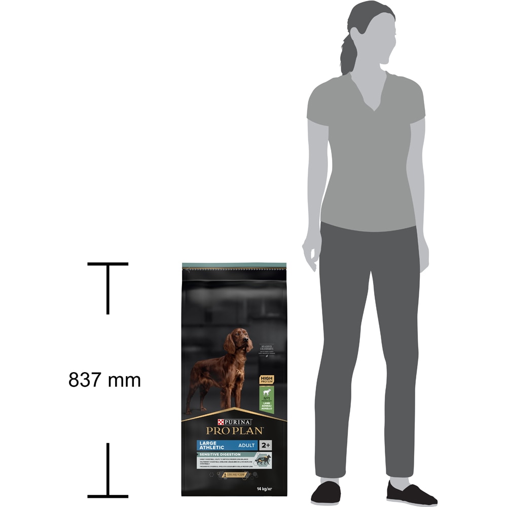 Hrana uscata pentru caini PURINA PRO PLAN Sensitive Digestion Large Athletic, Adult, Miel, 14 kg