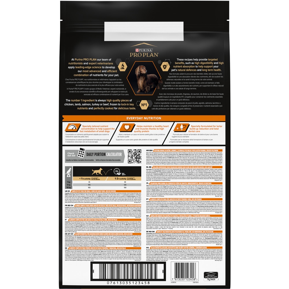 Hrana uscata pentru caini PURINA PRO PLAN Everyday Nutrition, Adult, Pui si Orez, 7 kg