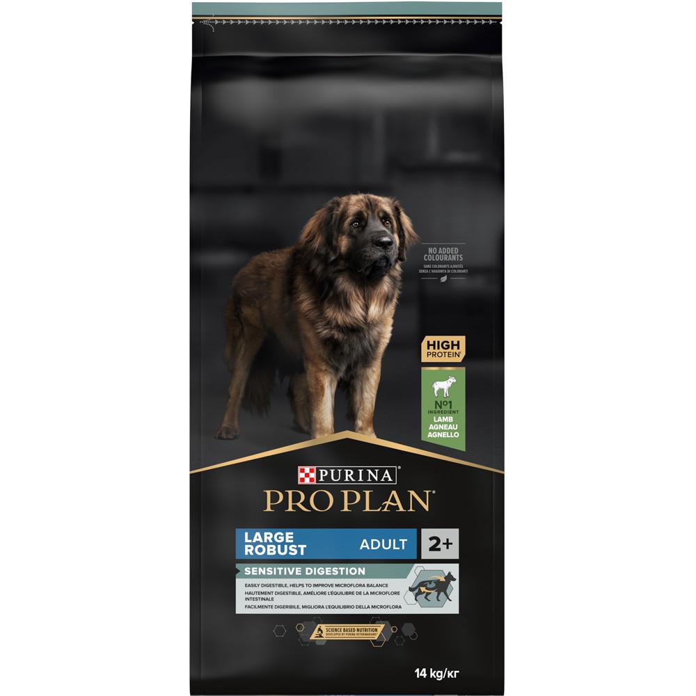 Hrana uscata pentru caini PURINA PRO PLAN Sensitive Digestion Large Robust, Adult, Miel, 14 kg