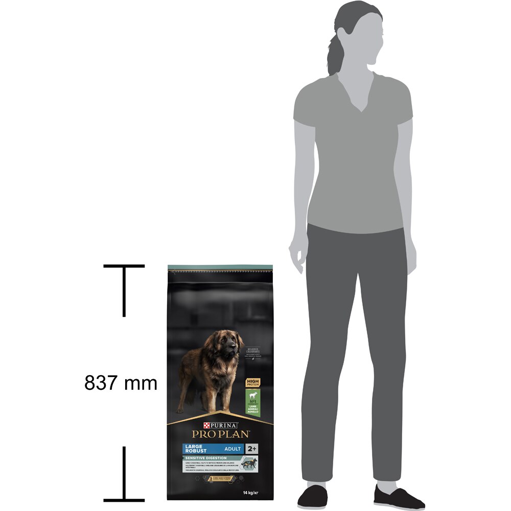 Hrana uscata pentru caini PURINA PRO PLAN Sensitive Digestion Large Robust, Adult, Miel, 14 kg