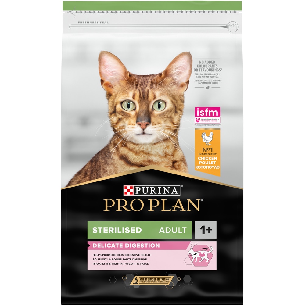 Hrana uscata pentru pisici PURINA PRO PLAN Delicate Digestion Sterilised, Adult, Pui, 10 kg