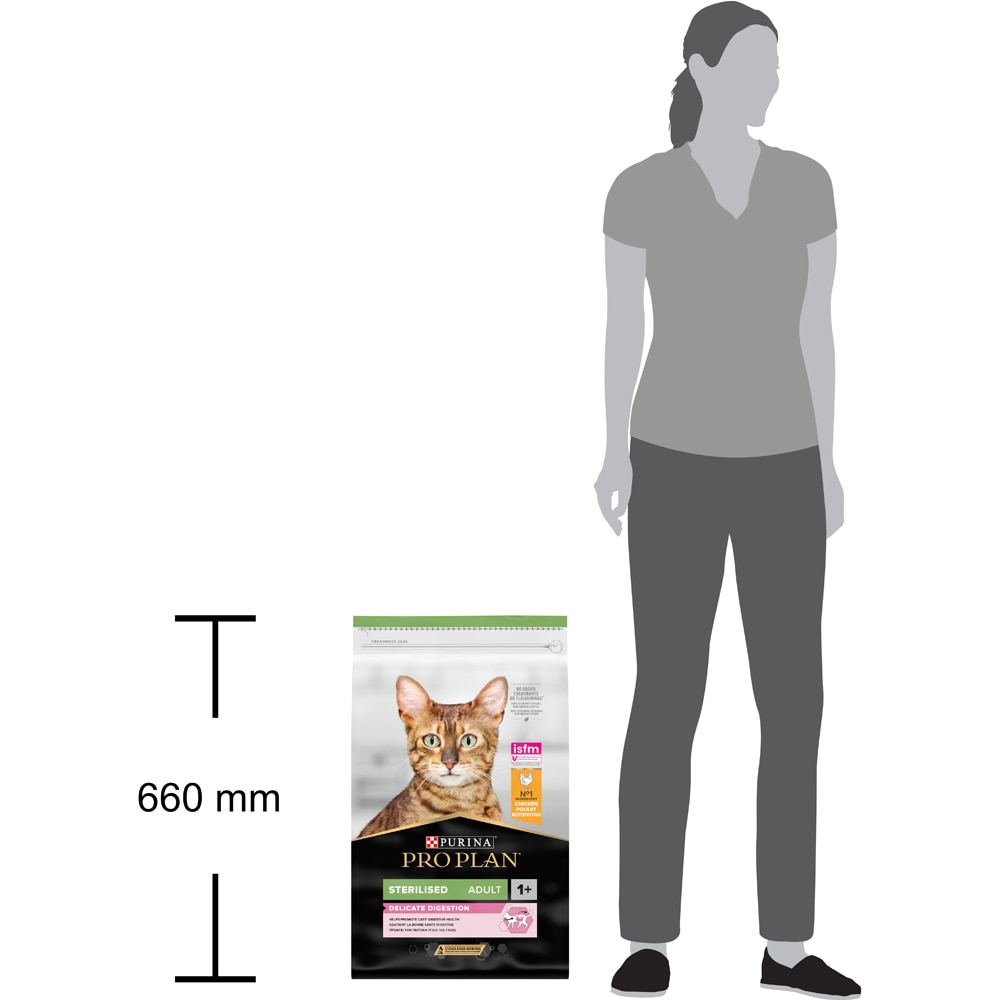 Hrana uscata pentru pisici PURINA PRO PLAN Delicate Digestion Sterilised, Adult, Pui, 10 kg