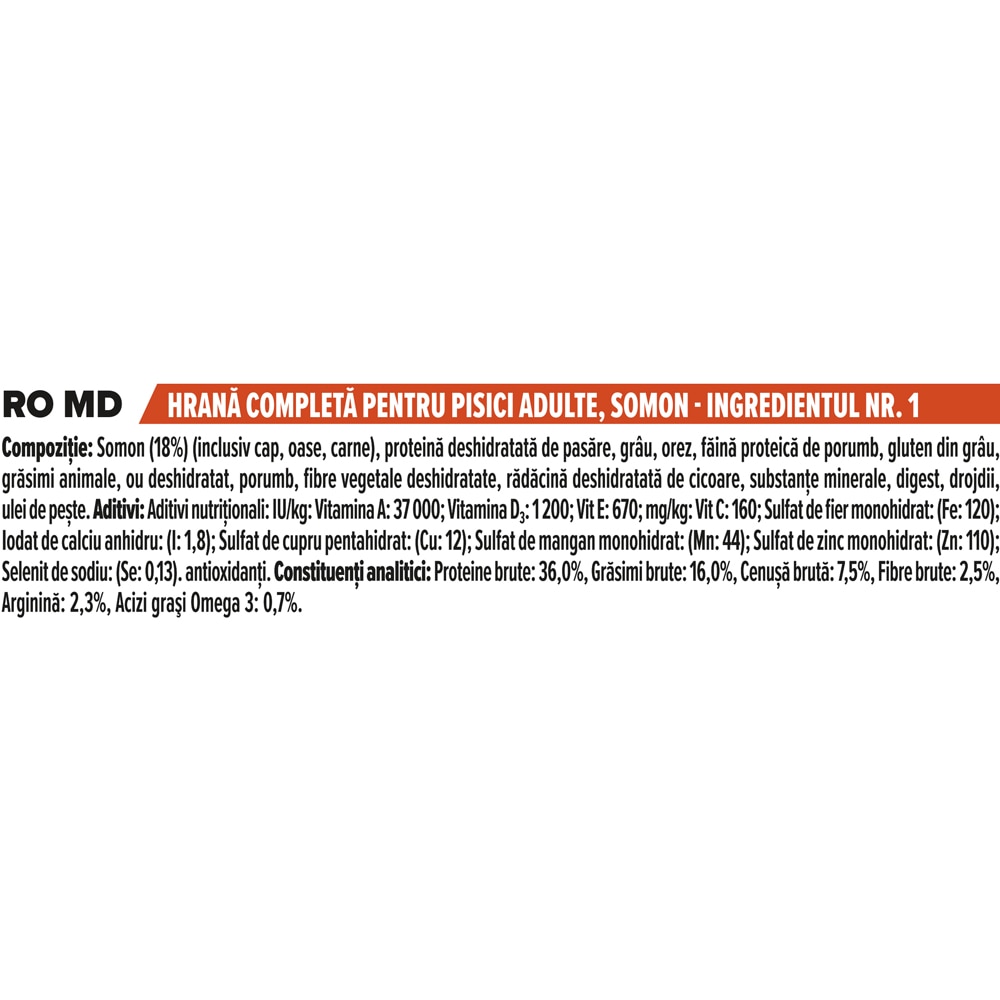 Hrana uscata pentru pisici PURINA PRO PLAN Vital Functions, Adult, Somon, 10 kg