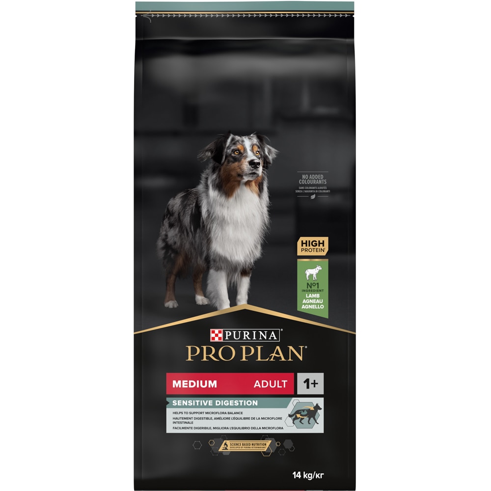 Hrana uscata pentru caini PURINA PRO PLAN Sensitive Digestion Medium, Adult, Miel, 10 kg