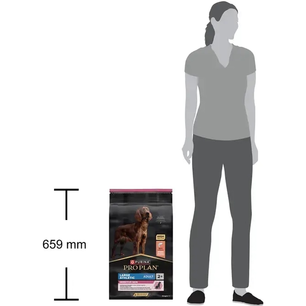 Hrana uscata pentru caini PURINA PRO PLAN Sensitive Skin Large Athletic, Adult, Somon, 10 kg