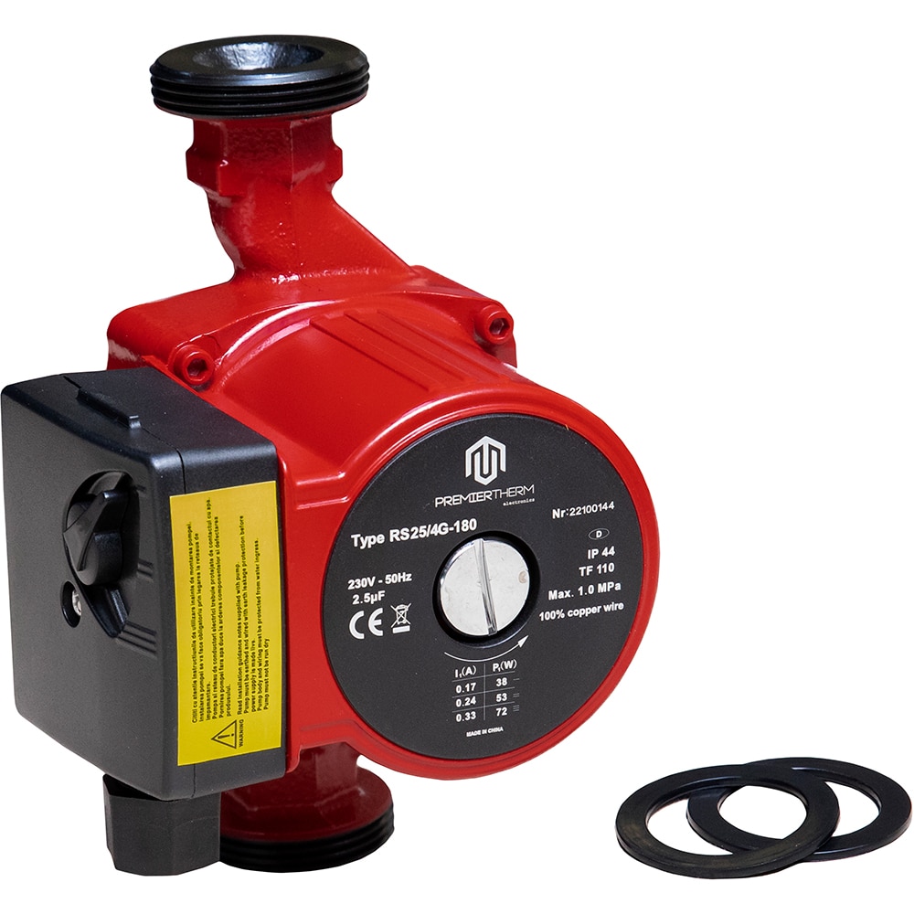 Pompa circulatie apa PREMIERTHERM RS 25/4G 180, 72W, 2.6 mc/h, 10 bar, 180 mm