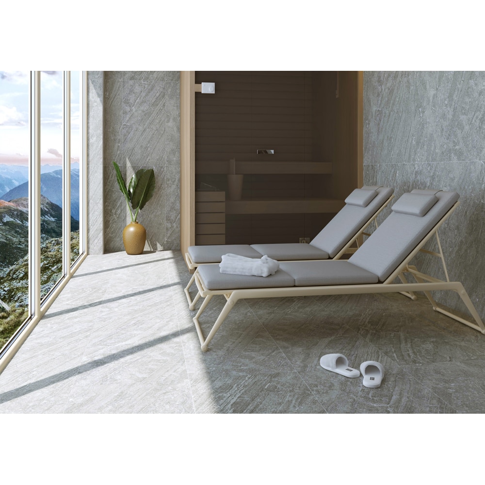 Gresie interior/exterior Hardrock, gri, portelanata, 60 x 120 cm, 1.44 mp/cutie, PEI 2
