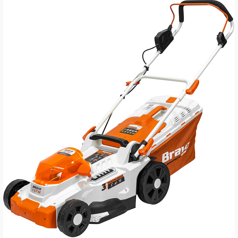 Masina de tuns iarba BRAVO 137XE, Li-Ion 2 x 20V, 4Ah, latime taiere 37cm, sac 35l