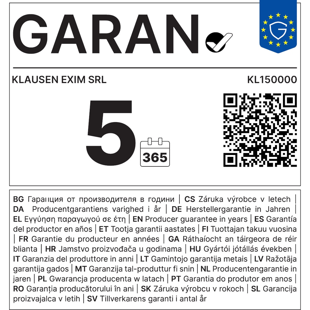 Plafoniera LED KLAUSEN Block, 8W, IP65, alb