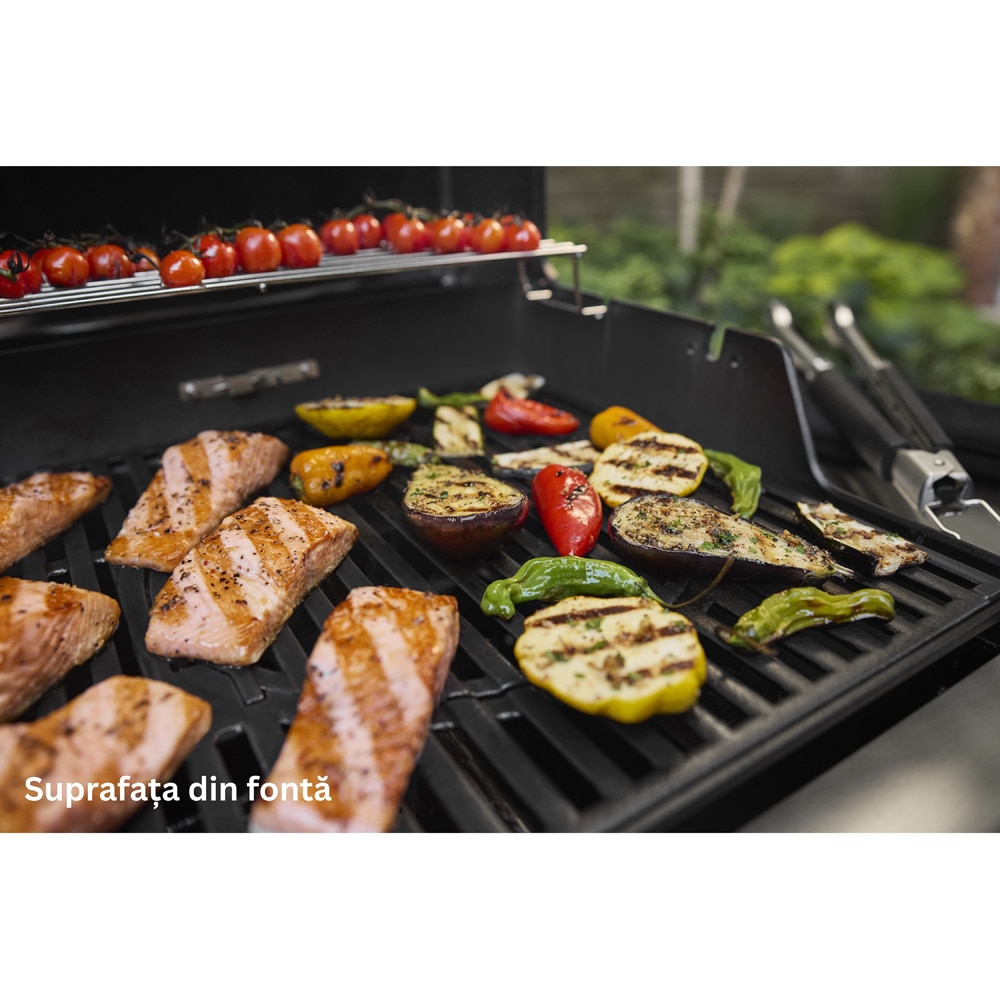 Gratar gaz WEBER Spirit E415, 63 x 64.5 cm, 4 arzatoare, negru