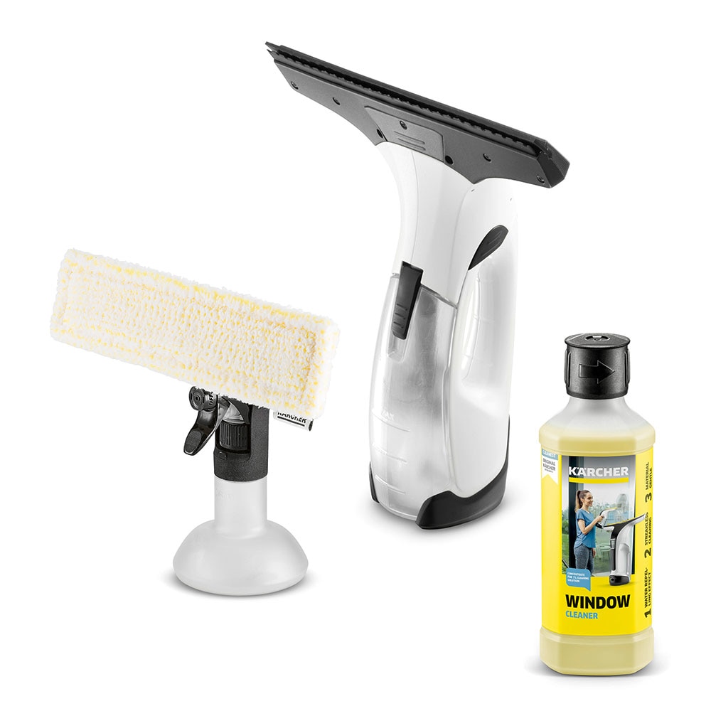 Aspirator geamuri KARCHER WV 2 Plus D500, 0.15l, 3.6V, autonomie max 35 min, alb-negru