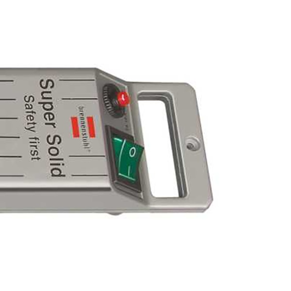 Prelungitor cu protectie BRENNENSTUHL 163526, 5 prize, IP20, argintiu