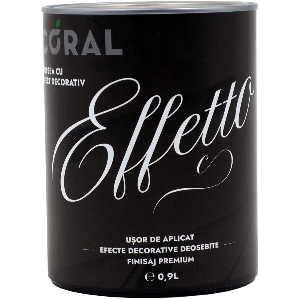 Vopsea decorativa CORAL Effetto, Velia, 0.9L