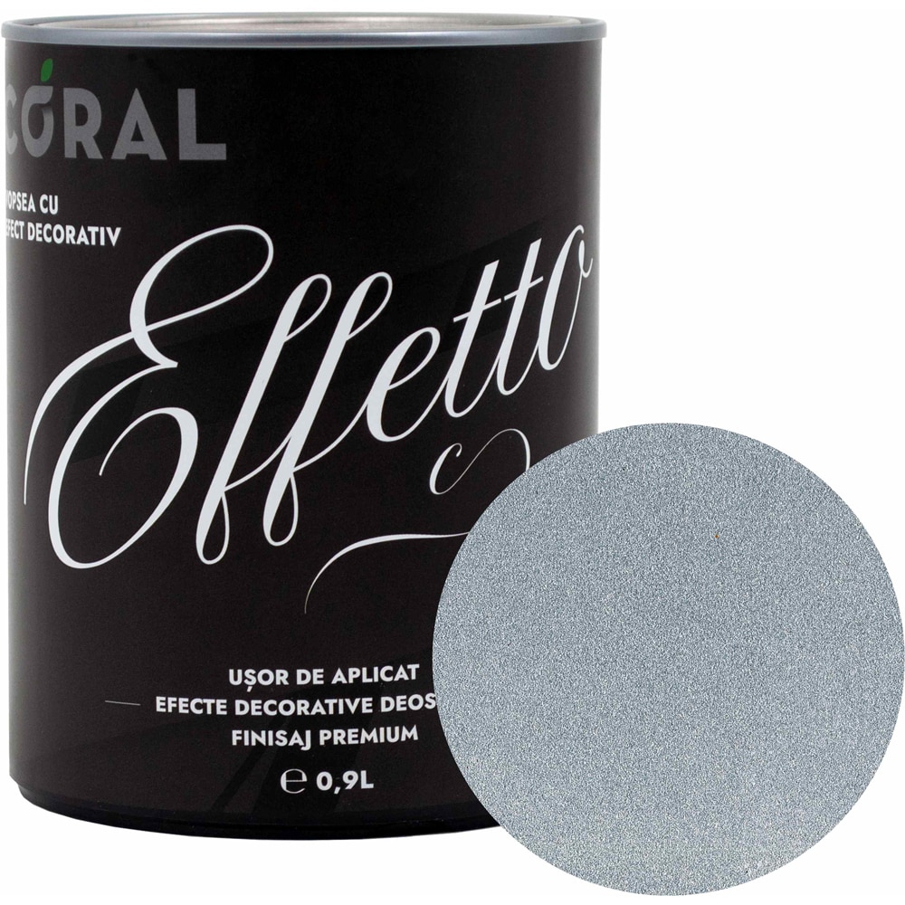 Vopsea decorativa CORAL Effetto, Appia, 0.9L