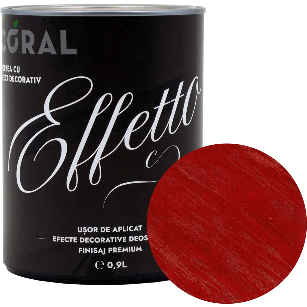 Vopsea decorativa CORAL Effetto, Campo, 0.9L