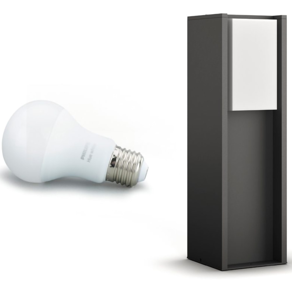 Stalp PHILIPS HUE Turaco, 9W, 806lm, IP44, antracit