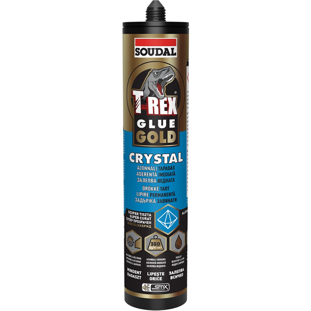 Adeziv universal SOUDAL T-Rex Glue Gold Crystal, 290ml