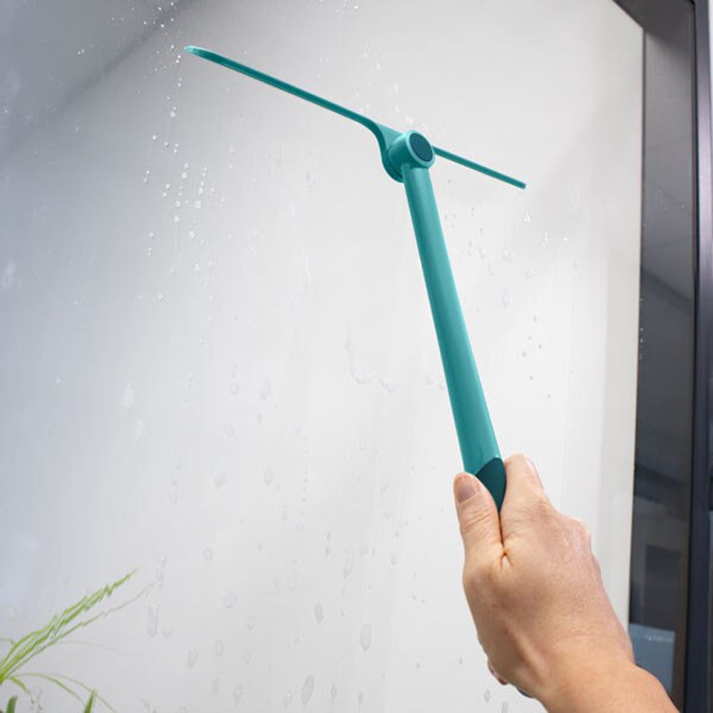 Racleta pentru dus si geamuri FRANDIS 179892, 28 cm, turcoaz