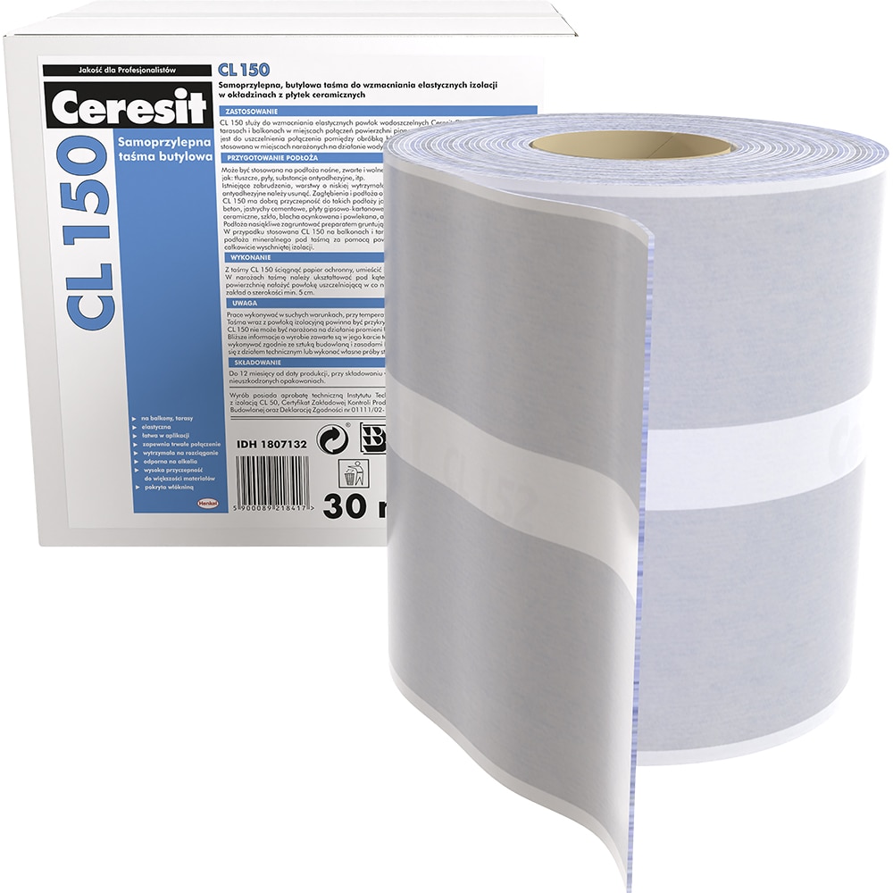 Banda de etansare Butilica CERESIT CL 150, 150 mm x 30 m