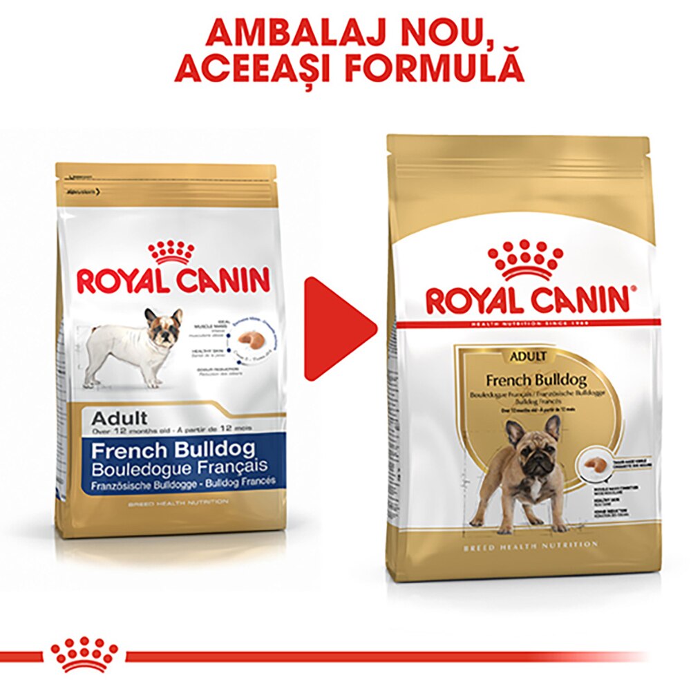Hrana uscata pentru caini ROYAL CANIN BHN French Bulldog, Adult, Porc, 3 kg