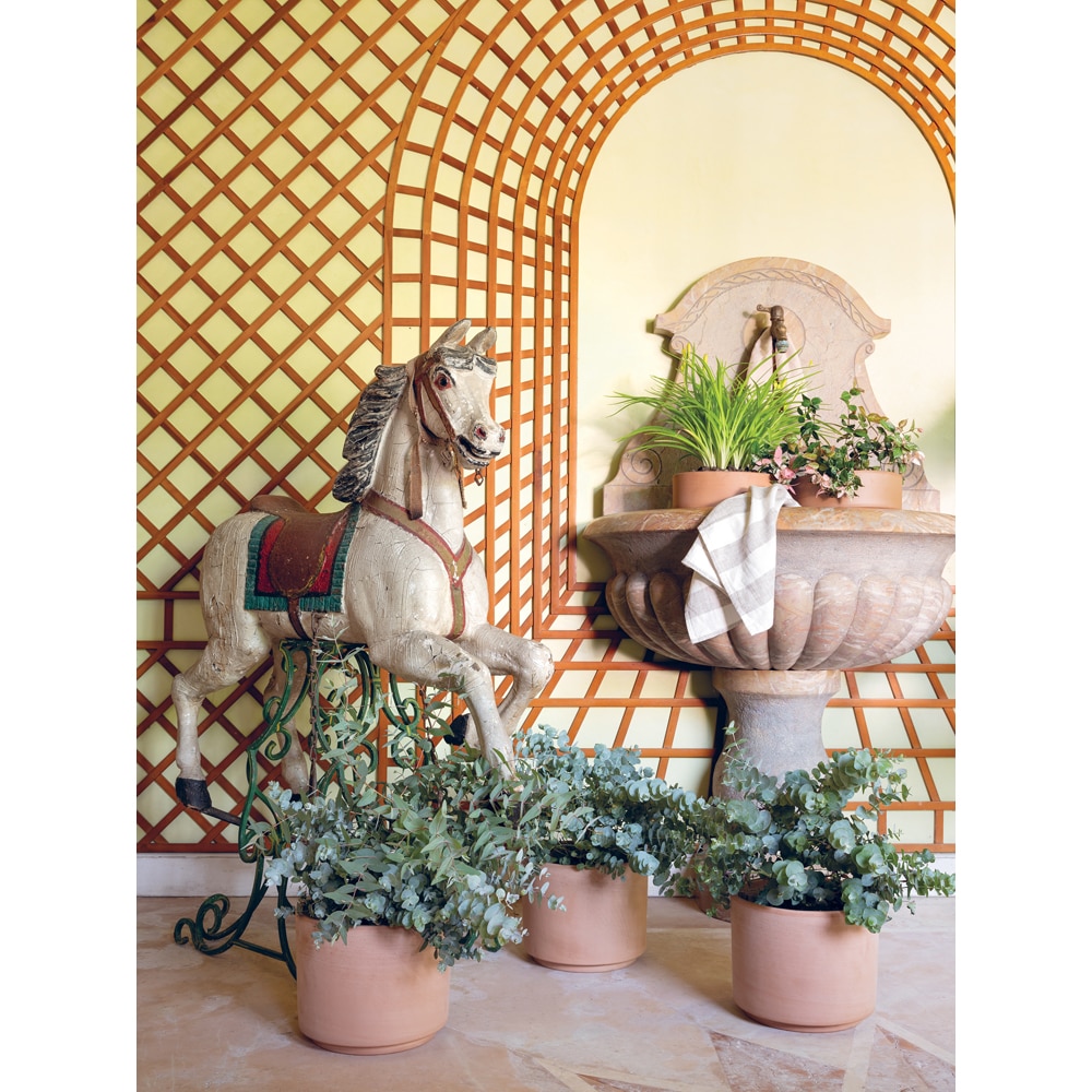 Ghiveci DEROMA Cilindro, D19 cm, maro deschis