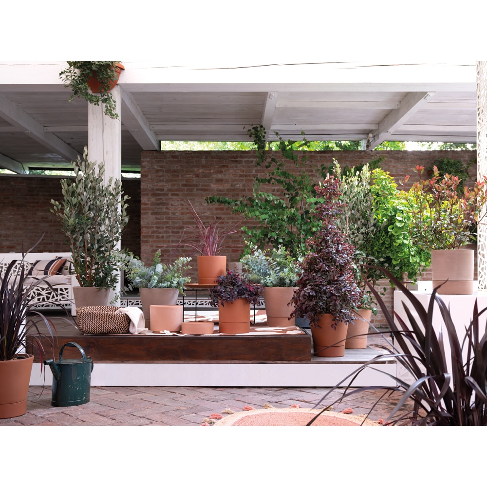 Ghiveci DEROMA Cono, D24 cm, maro deschis