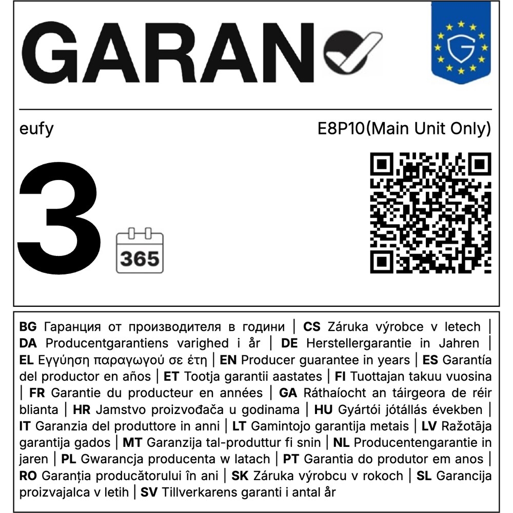 Kit supraveghere video EUFYCAM E41, 4 camere, 4K Ultra HD, 16 canale, alb