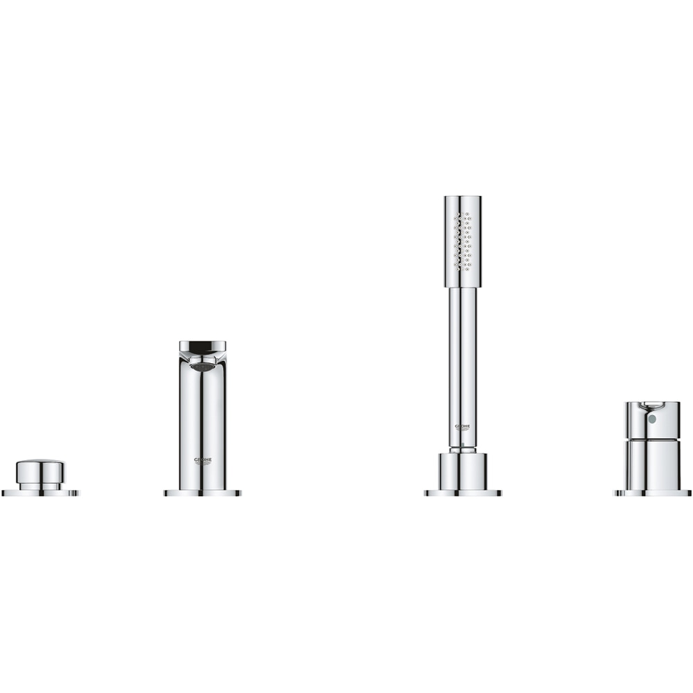 Baterie cada GROHE Lineare 19577001, set dus, alama, crom