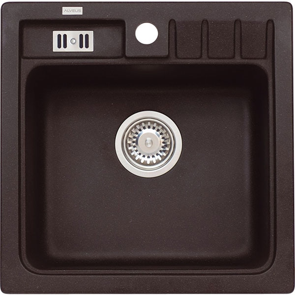 Chiuveta bucatarie ALVEUS Niagara 20 G91, 1 cuva, compozit granit, negru